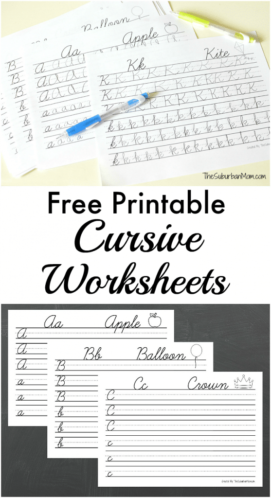 FREE Cursive Worksheets Pack