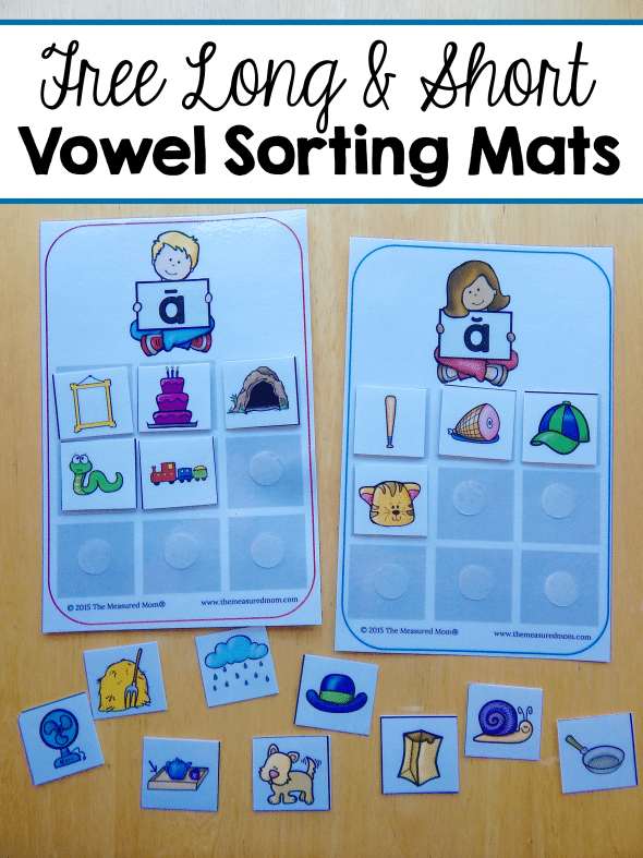 FREE Vowel Sorting Mats