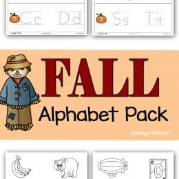 FREE Fall Alphabet Pack