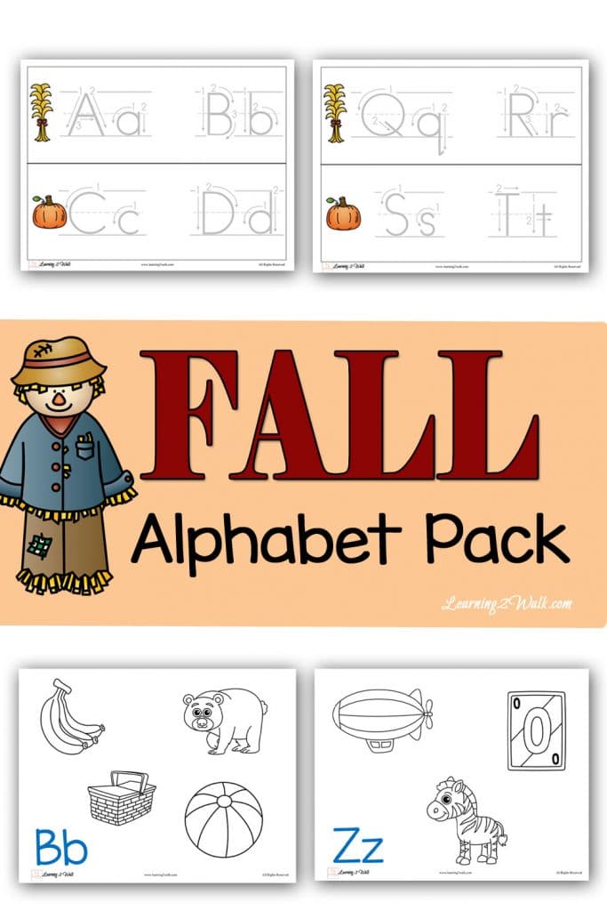 FREE Fall Alphabet Pack