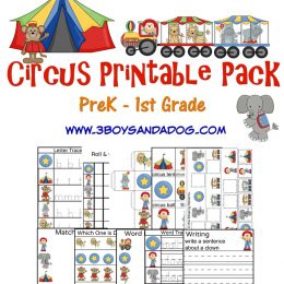 FREE Circus Printables Pack