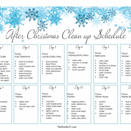 FREE Cleaning Schedule Printables