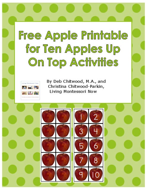 FREE Ten Apples Up on Top Printables and Activties