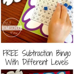 FREE Subtraction Bingo
