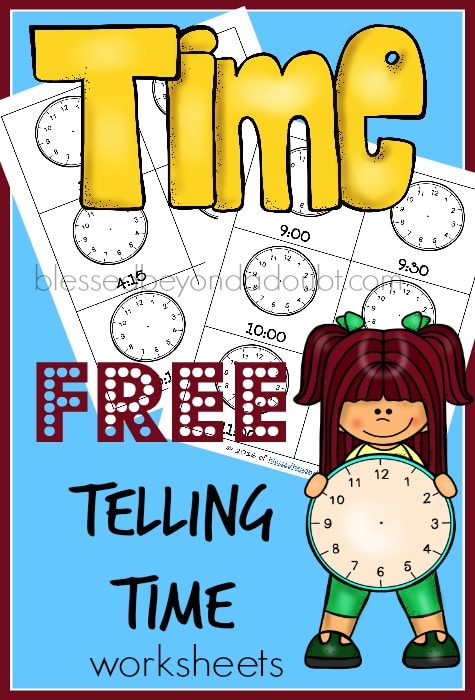 FREE Telling Time Worksheets