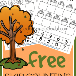 FREE Fall Skip Counting Worksheets