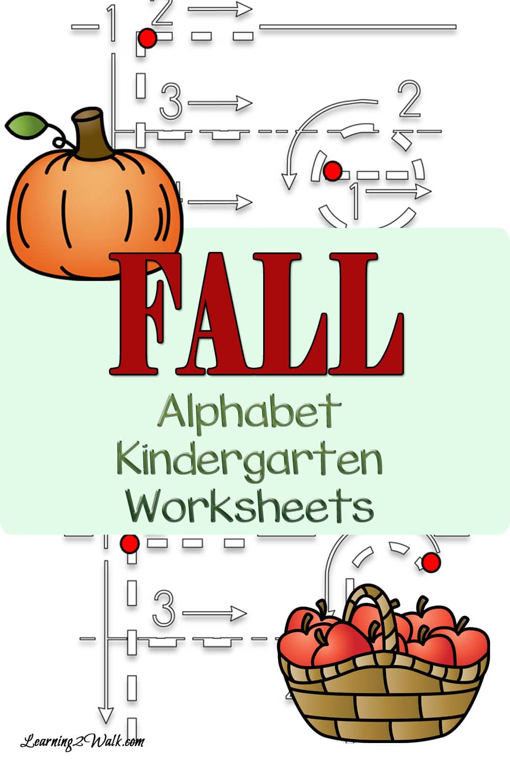 Free Fall Alphabet Kindergarten Worksheets