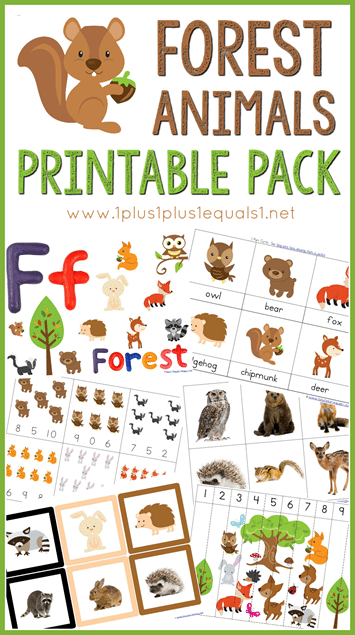 FREE Forest Animals Printables Pack