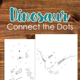 FREE Dinosaur Connect the Dots Pages