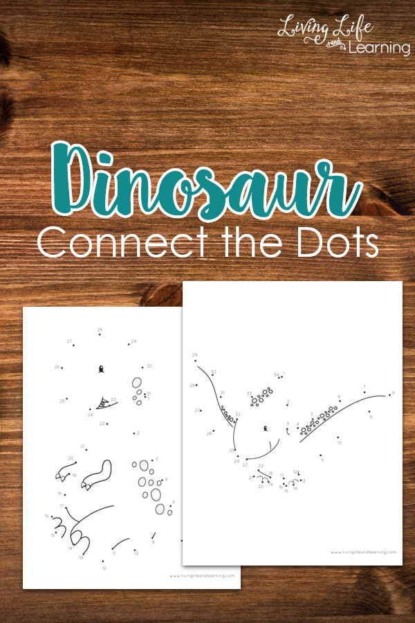 FREE Dinosaur Connect the Dots Pages