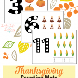 FREE Thanksgiving Counting Mats