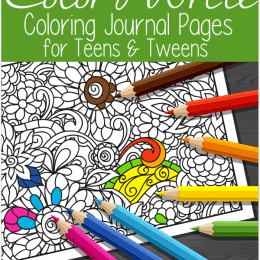 FREE Color and Write Journal for Teens