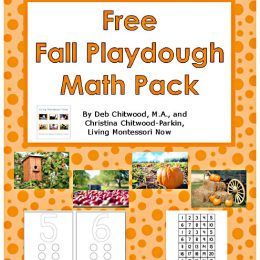FREE Fall Play Dough Math Pack