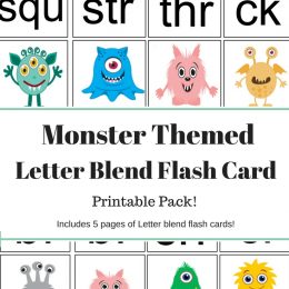FREE Monster Themed Letter Blend Pack