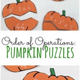 FREE Pumpkin Order of Operations Puzzles
