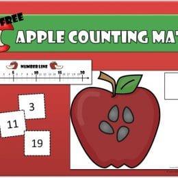 FREE APPLE COUNTING MATS (Instant Download)