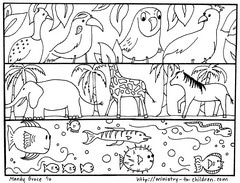 FREE Creation Coloring Pages