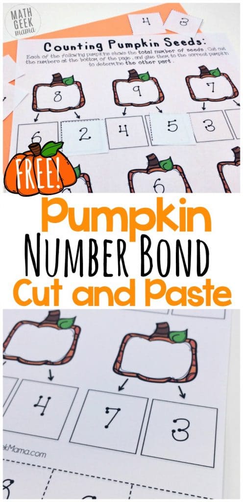 FREE Pumpkin Number Bonds Pack