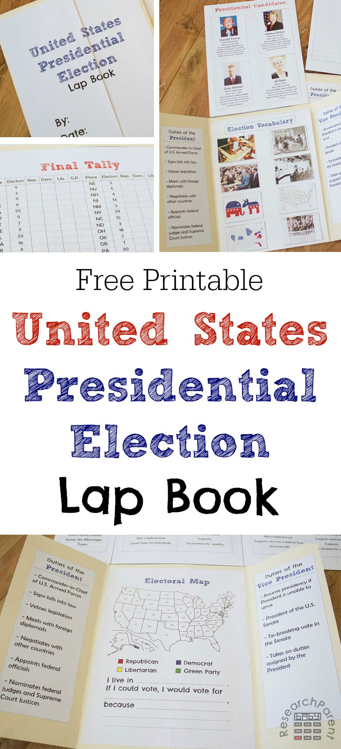 FREE US President Lapbook