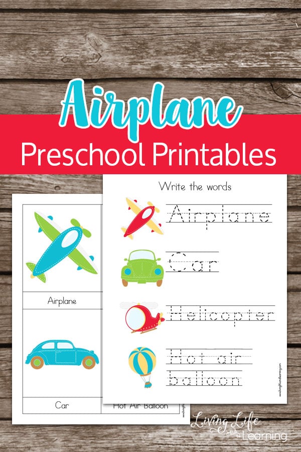 FREE Preschool Airplane Printables