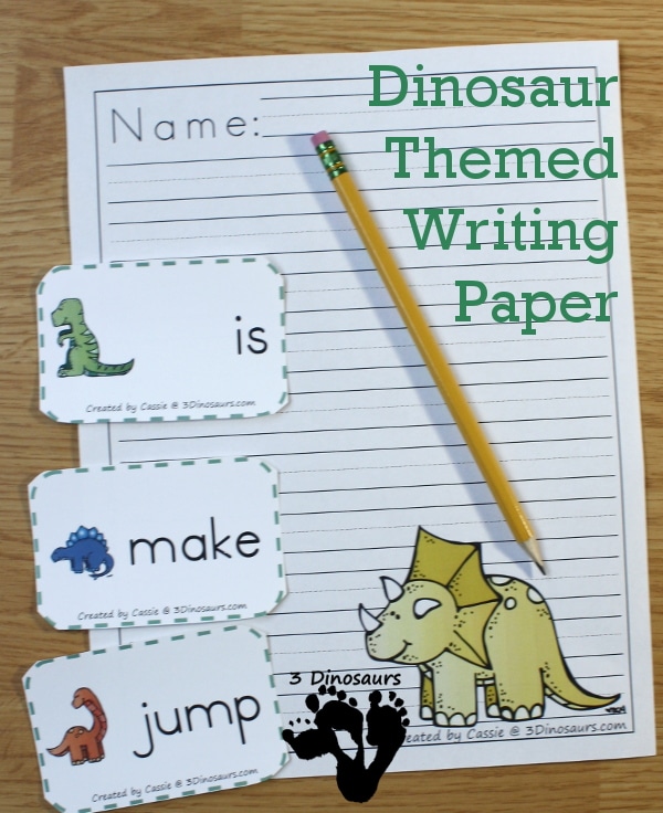 FREE Dinosaur Themed Writing Paper