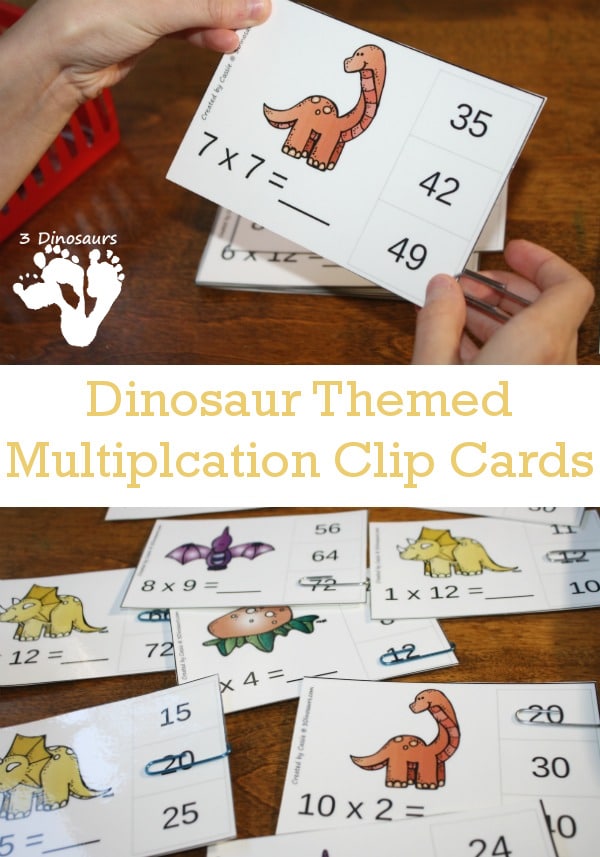 FREE Multiplication Clip Cards