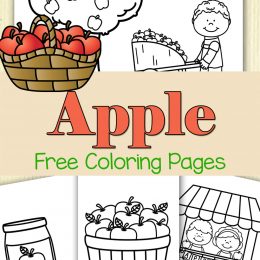 FREE Apple Coloring Pages