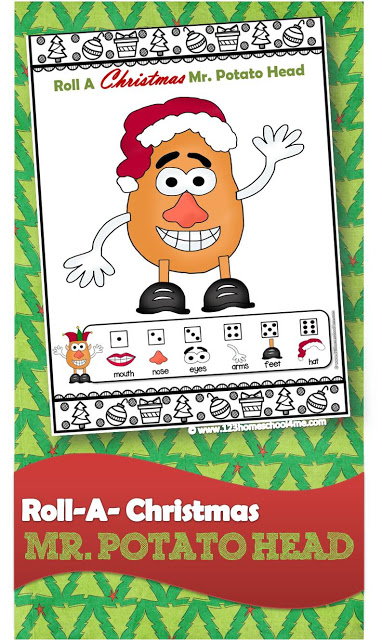 Free Christmas Mr. Potato Head Printable Game