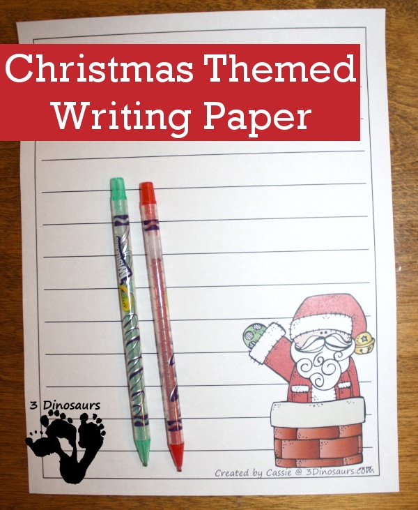 Free Christmas Themed Writing Paper