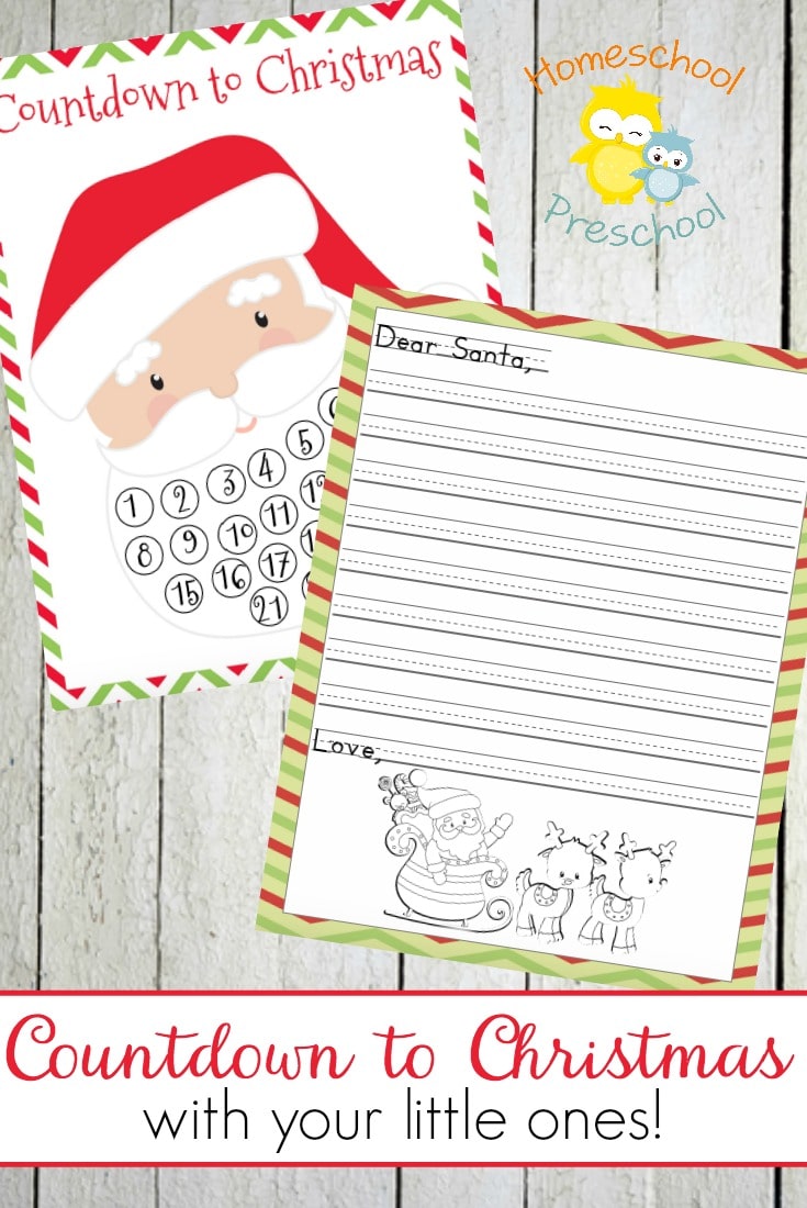 Free Christmas Countdown Printables