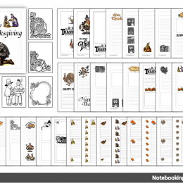 Free Thanksgiving Notebook Pages