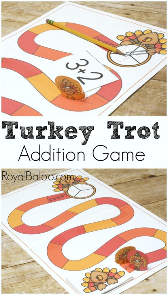 Free Turkey Trot Addition Game