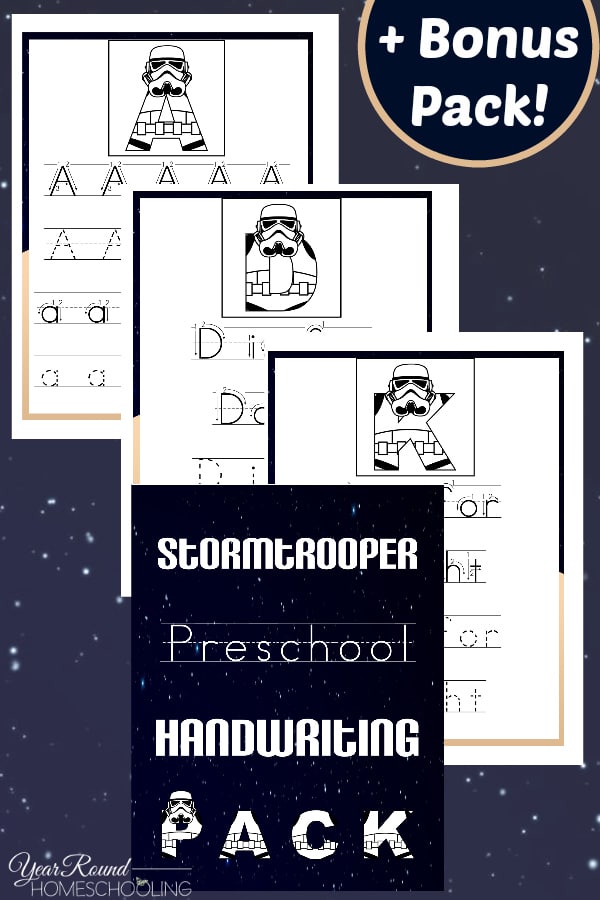 Free Stormtrooper Preschool Handwriting Pack