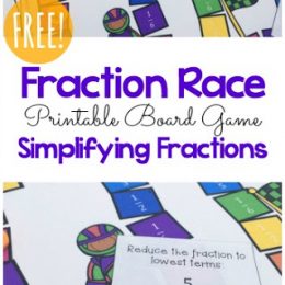 Free Fraction Board Game