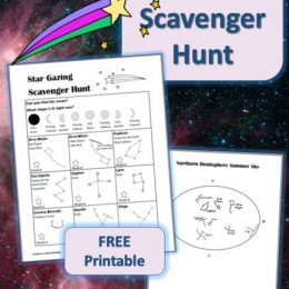 Free Star Gazing Scavenger Hunt