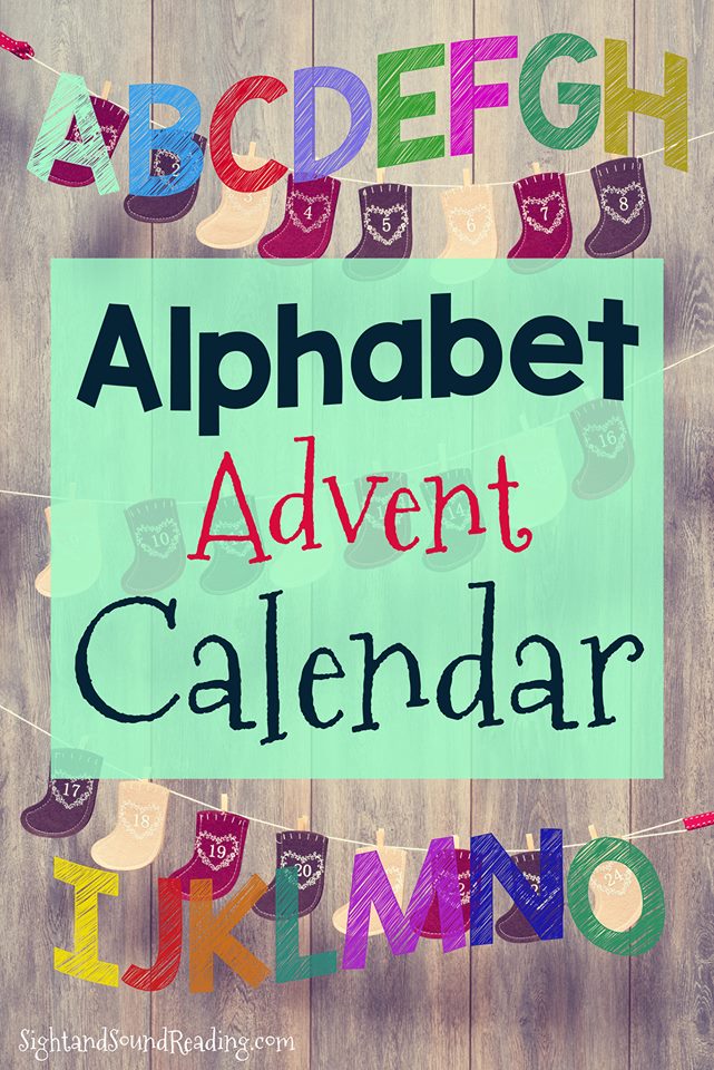 Free Alphabet Advent Calendar