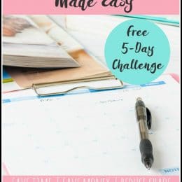 Free Meal Planning Made Easy Challenge