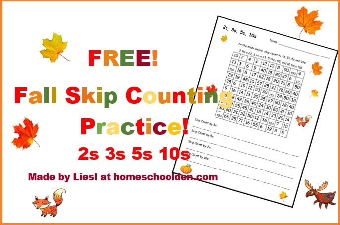 Free Fall Skip Counting Mazes