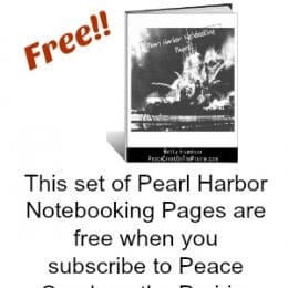 Free Pearl Harbor Notebooking Pages