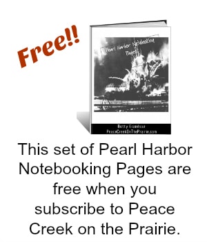 Free Pearl Harbor Notebooking Pages