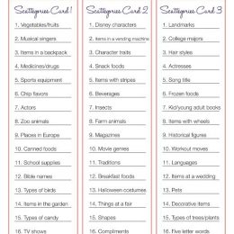 FREE SCATTEGORIES GAME PRINTABLE (Instant Download)