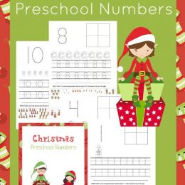 FREE CHRISTMAS NUMBERS WORKSHEETS (Instant Download)