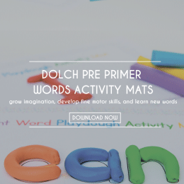 Free Sight Word Playdough Mats