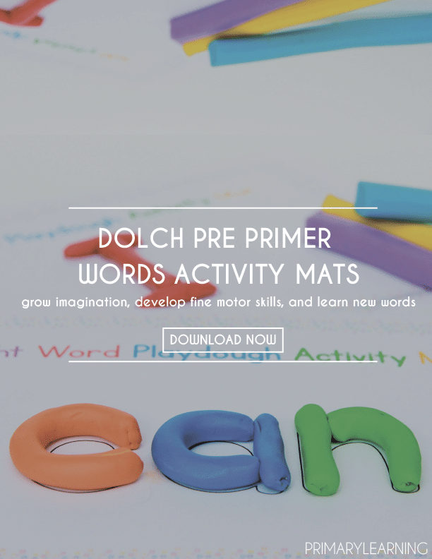 Free Sight Word Playdough Mats