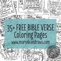 Free Bible Verse Coloring Pages (35+ Pages!)