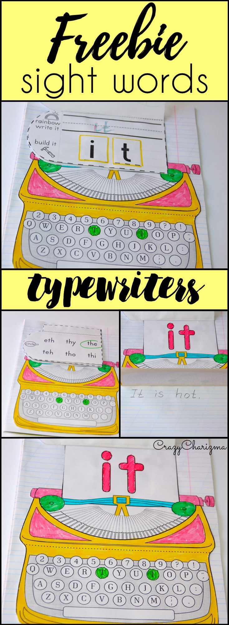 Free Sight Word Interactive Notebook