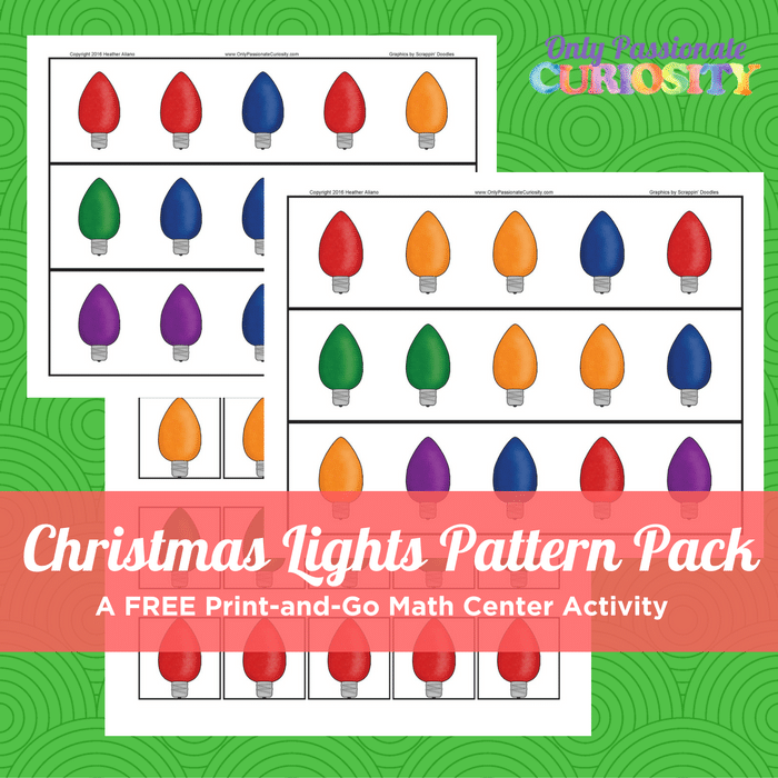 Free Christmas Lights Pattern Pack