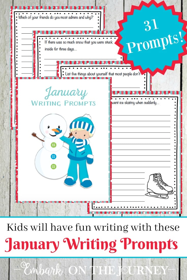 Free January Writing Prompts