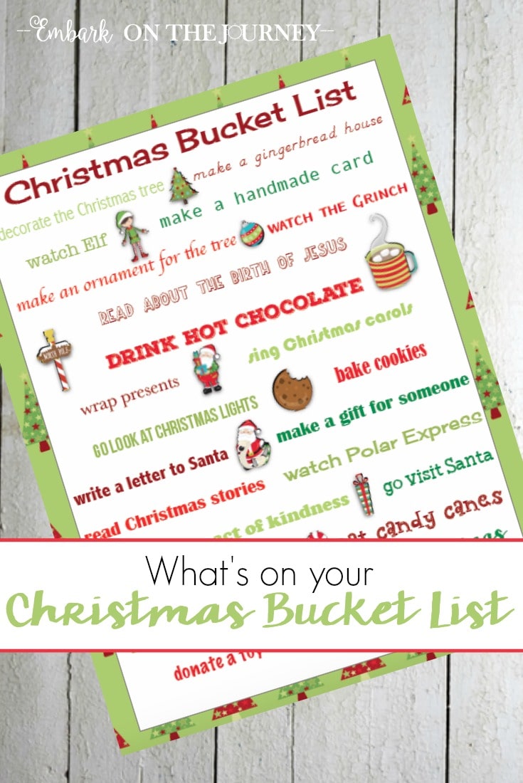 Free Christmas Bucket List for the Family