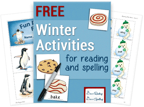 Free Winter Reading & Spelling Printables